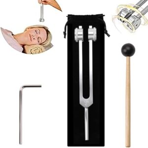 MELHA 128 Weighted Tuning Fork for Healing, Chakra Healing, Sound Therapy for Reducing Inflammation, Meditation, Relaxation, Sound Healing Instruments & Sound Therapy Instruments