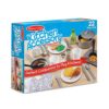 Melissa & Doug 22-Piece Play Kitchen Accessories Set with Play Food & Wooden Toys, Pot, Pans, Utensils & More, Preschool Learning Toys for Girls & Boys 3+ (Pack of 6)