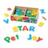 Melissa & Doug 52 Wooden Alphabet Magnets in a Box - Uppercase and Lowercase Letters