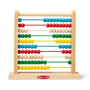 Melissa & Doug Abacus Classic Wooden Toy with 100 Beads - Preschool Learning Activities and Math Games for Kids, Homeschool Essentials for Ages 3+ (Pack of 6)