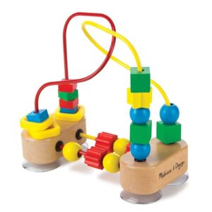 Melissa & Doug First Bead Maze - Wooden Educational Baby Toy with Suction Cups, for Floor, High Chair or Toddler Table, Toddler Toys for Girls & Boys Ages 1+ (Pack of 6)