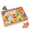 Melissa & Doug Happy Hens Push to Pop Wooden Puzzle, Montessori-Inspired Toddler Puzzles with Magnetic Pieces and Colorful Puzzle Board, Preschool Toys for Girls & Boys Ages 18 months+ - FSC Certified