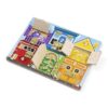 Melissa & Doug Latches Wooden Activity Board - Montessori Busy Board for Preschool Toys, Sensory Toys for Kids, Learning Resources for Ages 3+