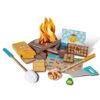 Melissa & Doug Let's Explore Campfire S’Mores Set with Toy Food & Kids Play Kitchen Accessories, Preschool Learning Toys for Girls & Boys 3+ (Pack of 6)