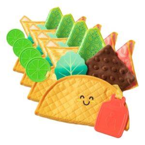 Melissa & Doug Multi-Sensory Soft Taco Fill & Spill Infant Toy - Sensory Toys for Babies, Baby Taco Toy, Baby Toys for Ages 6 Months and Older (Pack of 4)