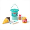 Melissa & Doug Play to Go Ice Cream Play Food Travel Toy Set in Cup with Fidget Toy Lid - 11 Pieces for Cones, Sandwiches, Shakes for Boys and Girls Ages 3+