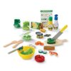 Melissa & Doug Slice and Toss Salad 52-Piece Toy Food Set & Montessori-Inspired Play Kitchen Accessories, Preschool Learning Toys for Girls & Boys 3+ (Pack of 6)