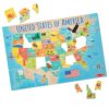 Melissa & Doug USA Map Jumbo Floor Puzzle, 51-Piece Jigsaw Puzzle of The United States, with State Capitals, Over 3 Ft Long, Kids Puzzles for Girls & Boys Ages 6+