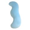 Mellow Sleep S-Shaped Cooling Body Pillow for Side Sleepers (Blue, Medium Size)