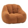 Memory Foam Bean Bag Chair for Adults, Tufted Comfy Floor Sofa with Filler