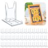 Memorywuu 36 Pack 5.91 inch Acrylic Book Stand for Display Adjustable Clear Display Holder Easel Collector Stand for Home Office Back to School Comic Album CD Magazine Artwork (5.91 x 6.1 x 3.15 Inch)