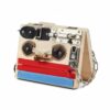 Menolana Children Learning Board Wooden Busy Board Activity Board Sensory Board with Interactive Challenges Locks and Gears for Focus and Problem Solving