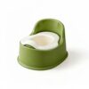 Menolana Children Toilet Chair Ergonomic Backrest Removable Bowl Portable Handle Non-Slip Feature Suitable for Home, Green