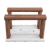 Menolana Miniature Vehicle Track RC Crawler Obstacle Terrain Module Climbing Ramp Course Accessory with PETG Material Textured Features and Fixing Holes, Wooden Racetrack A