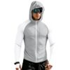 Men'S Upf 50+ Sun Hoodie Jacket Full Zip Long Sleeve Shirt Doctor Coat