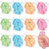 Meooeck 12 Pack Elephant Stress Balls Maltose Glitter Elephant Sugar Ball Adult Stress Relief Balls Cute Sensory Fidget Funny Soft Squeeze Ball for Anxiety Autism ADHD Birthday Party Favors Gift