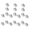 MERRYHAPY 30pcs Iron Cabinet Shelf Clips with Pressfit Design Silver Metal Support Brackets for Office Shelving Units and Wood Shelves Minimizes Document Damage in Office Environments