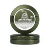 Metal Can | Metal Container for Pouches | Aluminum Used Pouch Storage Tin | Airtight O-Ring Moisture Odor Proof EDC Pocket Tin | Don't Tread On Me Edition (Forest Green)