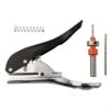 Metal Edge Strip Puncher and Countersink Drill Kit with Depth Calibration Scale Visual Alignment and Robust Construction for Paper Work