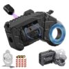Metal Fidget Gun EDC Toy - Stress Relief Spinner Fidget Toys Adults with Shell Ejection, Bullets & Target, Desk Toys for Men Women (Black)
