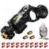 Metal Fidget Toy for Adults – 5-in-1 Gun Shaped EDC Fingertip Toy with Slider, Clicker, Spinner & Bullet Launcher, 20dB Quiet Glow-in-the-Dark Gadget for Office/Travel/Study, for Men