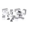 Metallic Assorted Decorative Geometry Shapes Set 16pcs - Creative Visual Display for Office Home School Classroom Teaching Learning Resource
