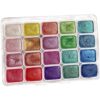 Metallic Watercolor Paints 20 Colors Glitter Watercolor Paint Professional Shimmer Paint Travel Sized Palette for Artists, Hobbyists, Metallic Paints