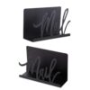 Metal Mail Holder and Letter Stand Set Black Metal Mail Rack Envelope Rack for Home Desktop Organization Letter Sorter