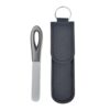 Metal Nail File - Double Sided Portable Tool with Keychain Case