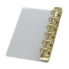 Metal Side Binder Clip Insert Board with Refillable Dividers for Notebooks, Crafting Projects, School Supplies Adjustable Side Insert Pad Loose Pad Space Saving Partition Clip Creative Studio