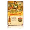 Metal Sign Vintage Family Rewards Coupon Plan Advertisement Wall Decor