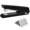 Metal Stapler with 830 Staples, Office Stapler, Staplers for Desk, 30 Sheet Capacity, Non-Slip, Black