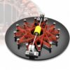 Metal Star Coil Motor, Electromagnetic Star Coil Motor With 12-point Geometric Winding, Hall Sensor, 10-inch Acrylic Base And Low-noise Rotation For Physics Teaching And Stem Demonstrations