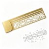 Metal Stencil Bookmark Ruler，Cat Cutout Metal Page Marke (L)