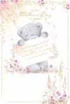 Me To You Tatty Teddy Luxury Gold Foil Special Keepsake Mother's Day Card, Bear Holding Sign, 6 X 9 Inches - Official Collection
