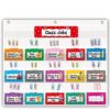 Mewise Classroom Jobs Pocket Chart for Teachers-70 Dry Erase Cards,24.5"x21.8" Classroom Management Bulletin Board Set for Job Chart,Daily Routines,Helper Display-Reusable & Easy to Hang