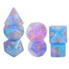 MEYZJRC 7Pcs Acrylic Polyhedral Party Playing Table Game, Star Gemstone