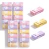 M&G 24 Pcs Pencil Erasers, Assort Color Rectangular Writing Erasers for School Office, Art Erasers for Drawing (Macarons)