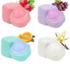 MHACollections Lip Balm Set of 4, Moisturizing Chapstick Bulk Pack with Strawberry, Grape, Orange & Vanilla Flavors, Hydrating Lip Care for Dry Chapped Lips, Lip Balm for Women, Teens & Girls