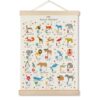 MHJFERGV Animal Alphabet Wall Art Poster for Kids Classroom, Animal Nursery Decor, Colourful ABC Educational Canvas Wall Decor for Nursery Toddler Kids Bedroom Playroom, 12x16 Inches