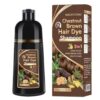 MIAOFUTONG Chestnut Brown Hair Dye Shampoo 3-in-1, 500ml