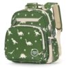 mibasies Toddler Backpacks for Boys 2-4: Little Kid Backpack for Preschool Prek Daycare - Dinosaur Green