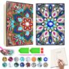 Micaracy Craft Kits for Kids Age 6-8-9-10, Presents for 5 7 11 12 Year Old Girls Notebook Diamond Art Painting Kit Arts and Crafts for Kids Toys for 5-10 Year Old Girl Gifts Diary (2 pcs)