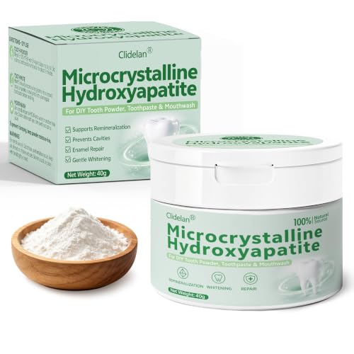 Microcrystalline Hydroxyapatite Powder, 100% Pure Non-Nano MCHA from Australian Pasture-Raised BSE-Free Cattle, Natural Source Calcium Phosphate for DIY Tooth Powder, Toothpaste & Rinse-Style Formulas