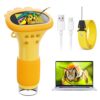 Microscope for Kids, Ahalfcit 1000X Handheld Digital Microscope with 2” HD IPS Screen, Portable Mini Camera for Exploring Nature, Science Educational Toy, Birthday Gift for 3-12 Years Old Boys Girls