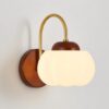 Mid Century Wall Sconce,Wood Wall Light,Bedroom Wall Lamp