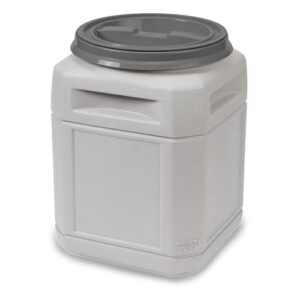 Mighty Tuff Airtight Dog Food Storage Container – 10 Gal, up to 40 lb Capacity – Cat and Dog Food Container with Twist Lid & Handles – BPA-Free, Made in USA