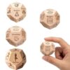 MIJIJHH 4pcs Food Dice Set, Dinner Dice for Decision Making, Decision Dices for Couples and Family Activities with Four Varied Design Options