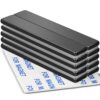 MIKEDE 10 Pack Neodymium Bar Magnets with Adhesive Backing 60x10x3mm Black