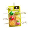 Milageto Shape Matching Plug Toy for 6.5x6.5x1.26inch Fine Motor Skill Development Compact with Sound Effects Interactive, Style D